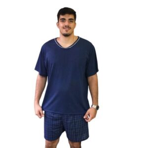 Pijama Sonhar Ref 220 Azul Marinho
