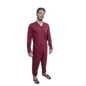 Pijama Sonhar Longo Ref 410 Vinho